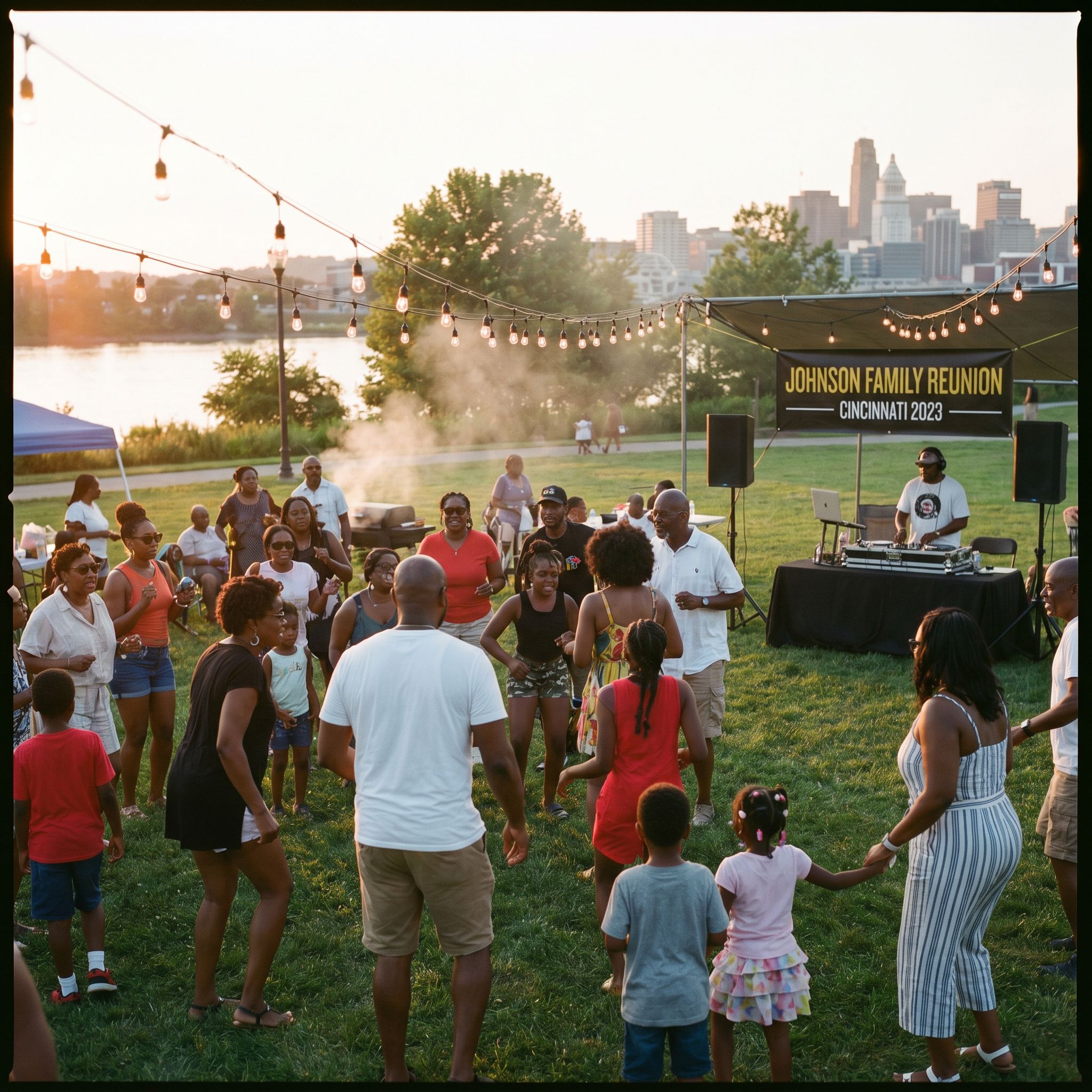 The electric slide: a family reunion requirement, not a suggestion.