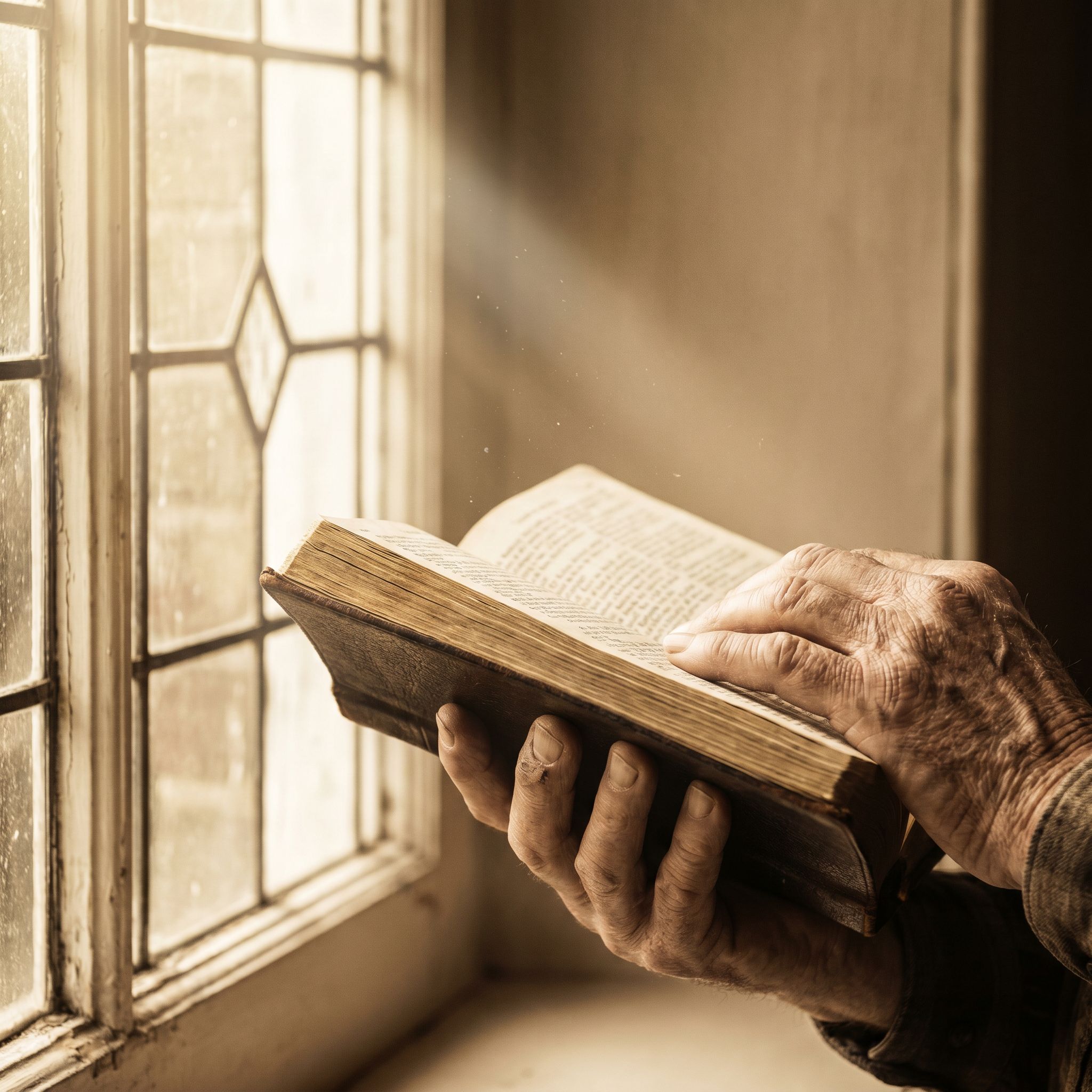 Her hands held the Word and held you close