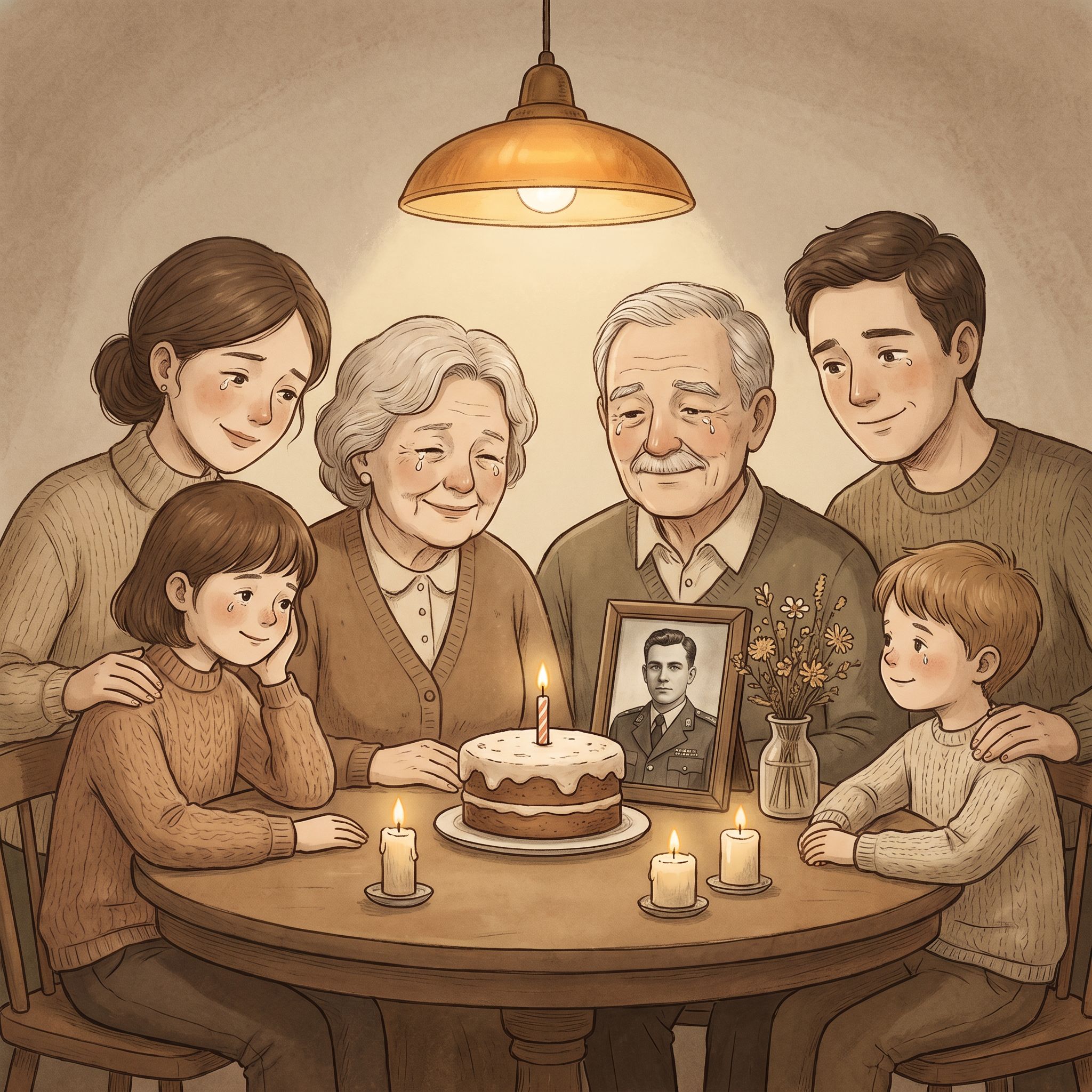 Families find their own ways to celebrate Dad's birthday, and music makes the moment feel closer.