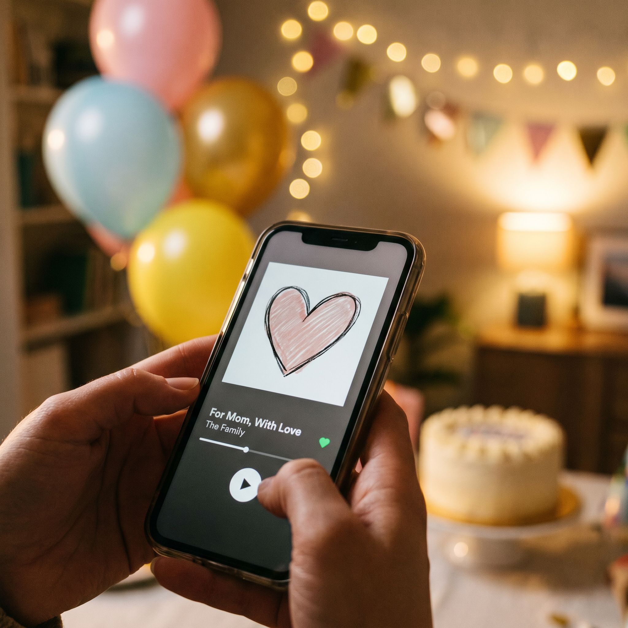 Her own song, ready to play on her special day.