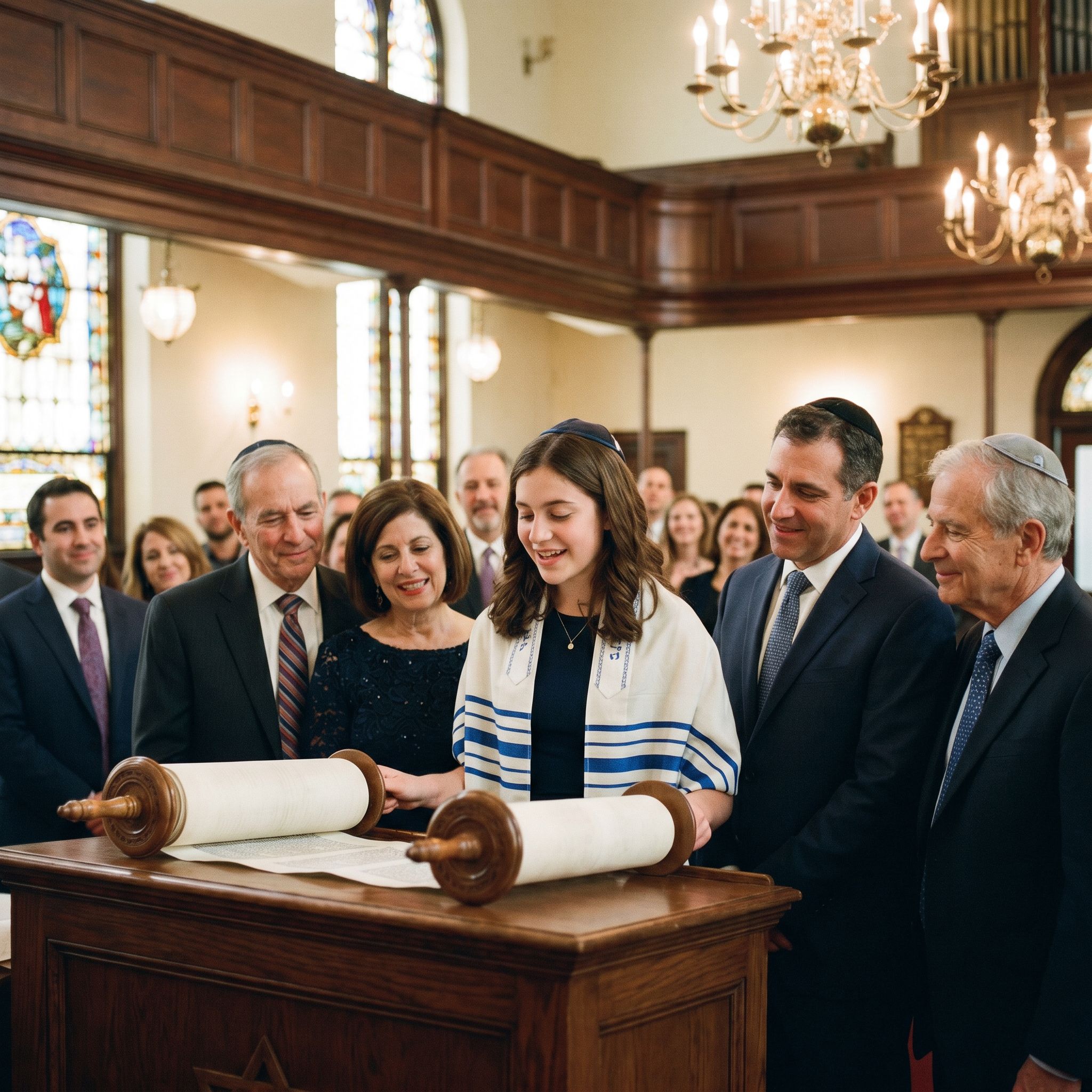 Reading from the Torah: the centerpiece of the Bar Mitzvah ceremony