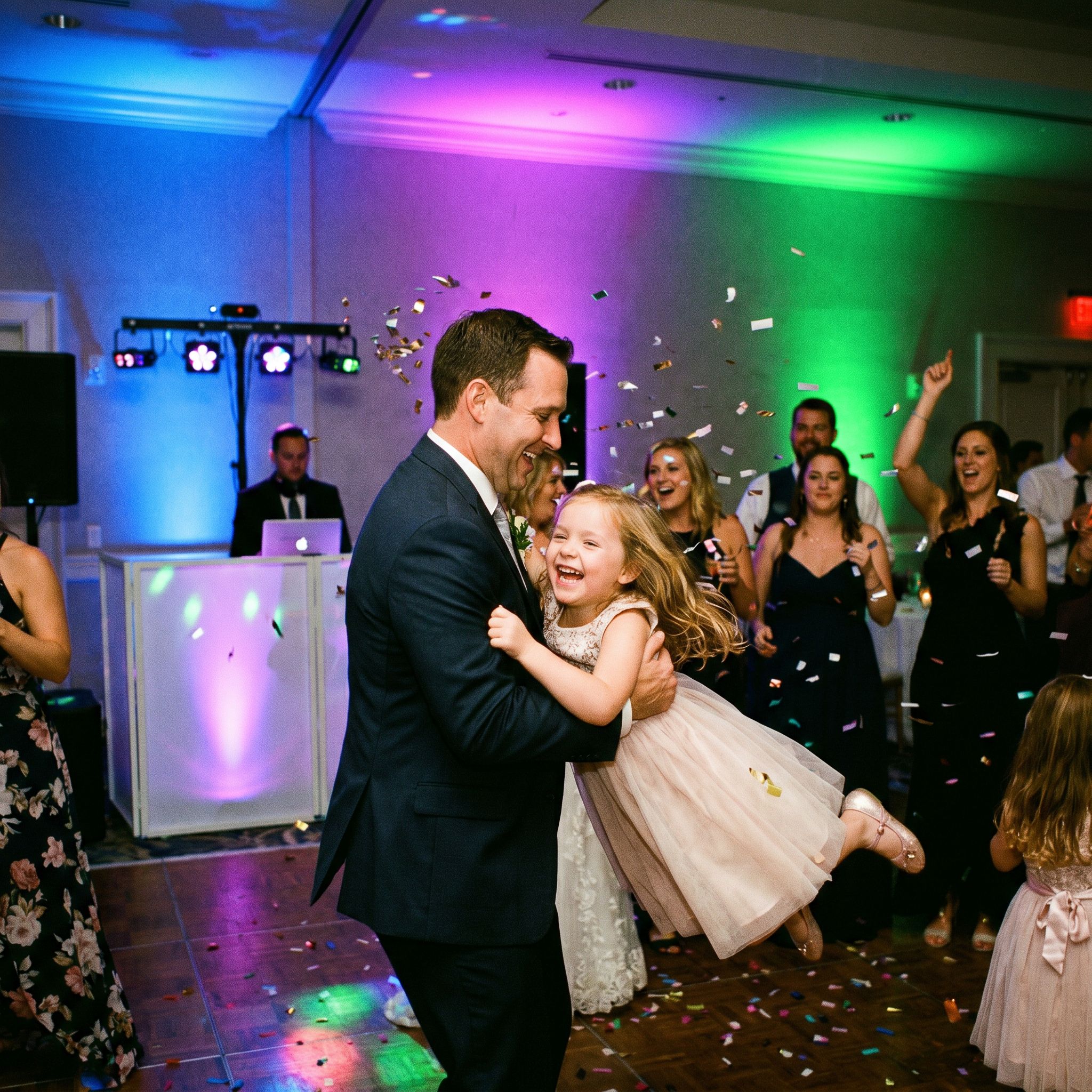 Upbeat daddy-daughter dances make for unforgettable reception moments.