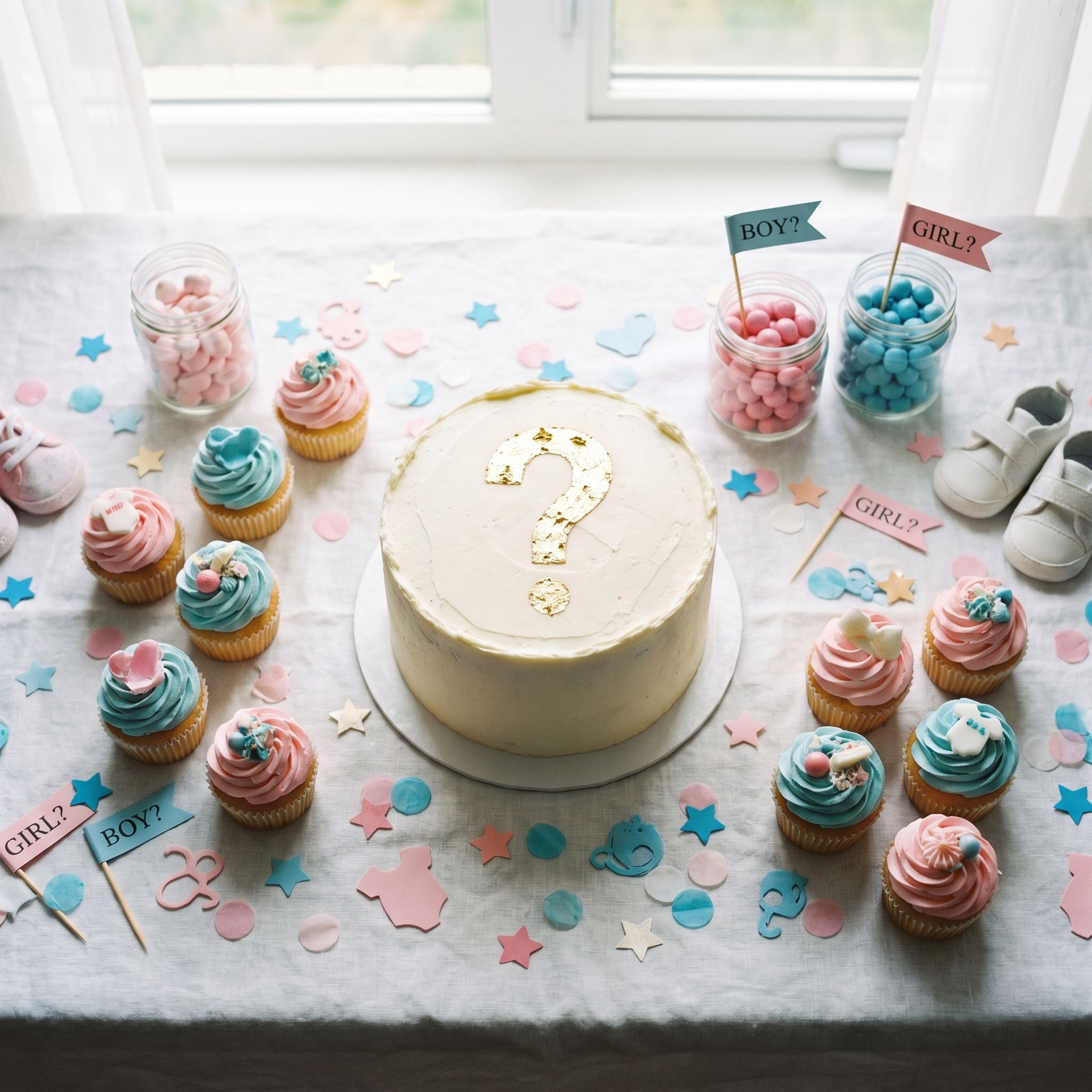 Sweet treats make the reveal even sweeter.